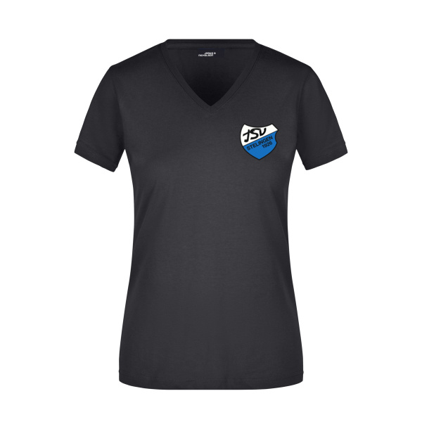 Brust- & Rückendruck - Ladies' Slim Fit V-T Miniaturansicht